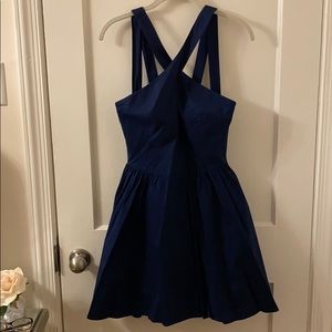 Strappy Skater dress (navy)